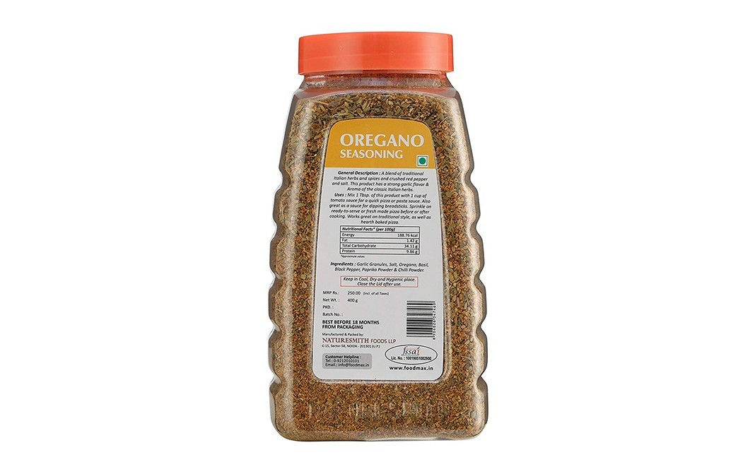 NatureSmith Oregano Seasoning    Plastic Jar  400 grams